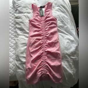 MOTEL bubblegum pink scrunch dress from Urban Outfitters! Size XS - NWT